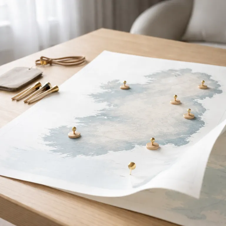 An elegant map of Ireland golf courses for luxury hotel stays