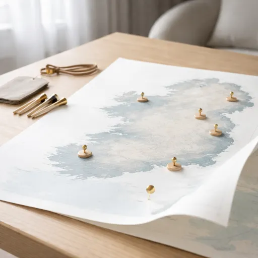 An elegant map of Ireland golf courses for luxury hotel stays